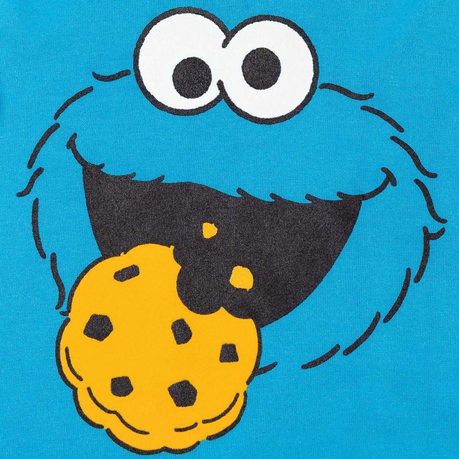 Детская флисовая толстовка с капюшоном для мальчиков Sesame Street, Cookie monster — фото 4