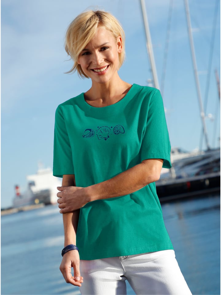 

Рубашка с короткими рукавами изумрудного цвета WITT WEIDEN