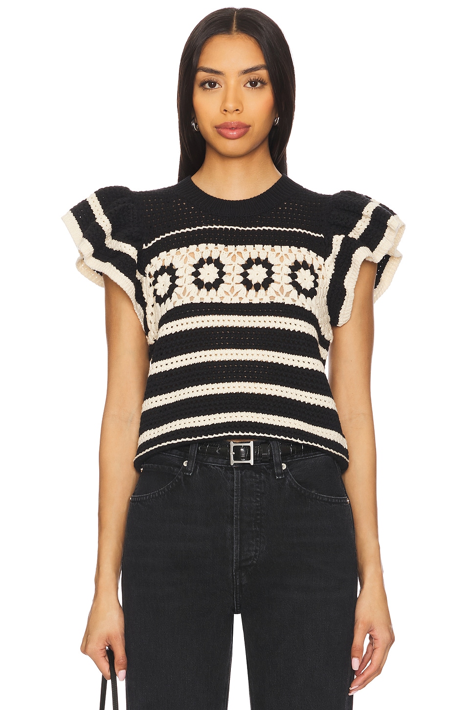 

Топ Penelope Rails, black & ivory stripe