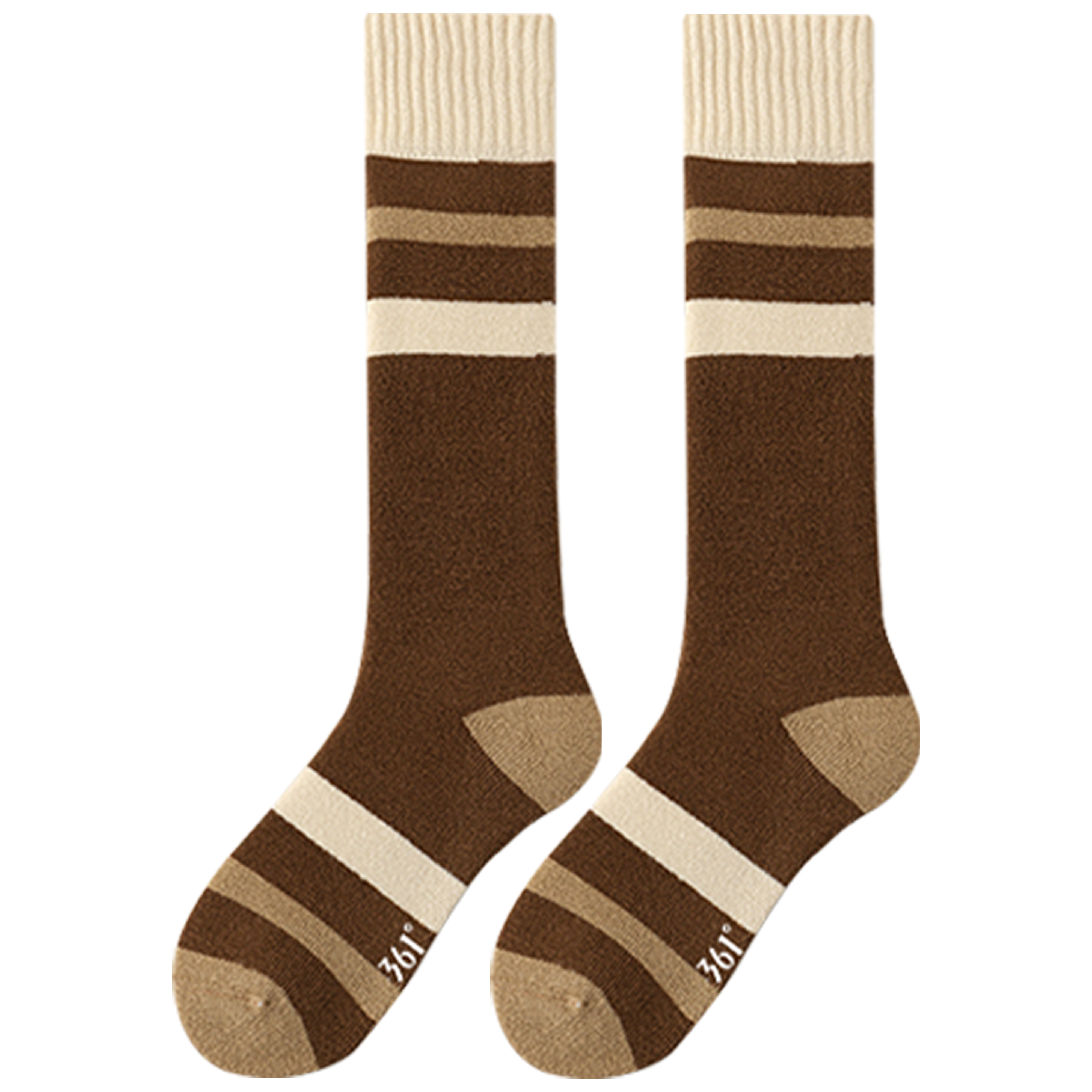 

Комплект высоких носков до колена для женщин 361°, коричневый+коричневый+коричневый+коричневый (4 pack)