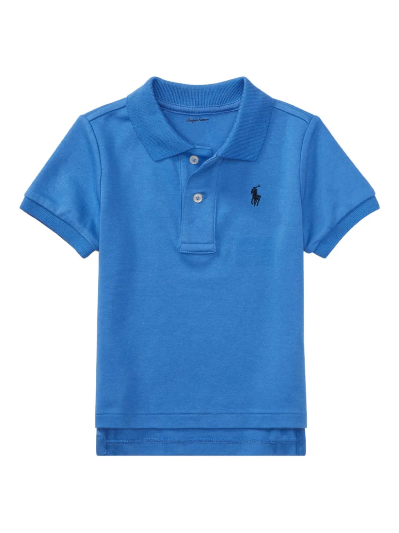 

POLO RALPH LAUREN KIDS хлопковая рубашка-поло, синий