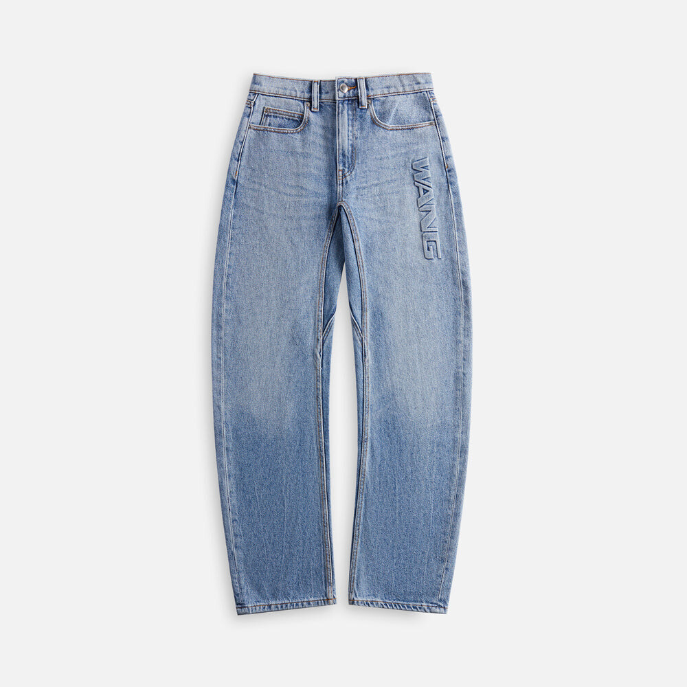 

Брюки T by Alexander Wang Mid Rise Bowed Gusset Jean, цвет Classic Light Indigo