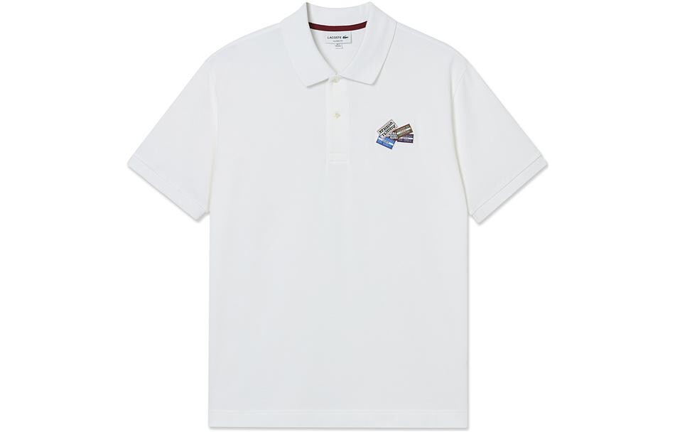 

Рубашка поло мужская белая Lacoste, белый