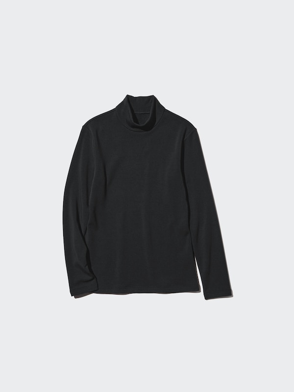 Футболка HEATTECH Ultra Warm с высоким воротом Uniqlo, 09 black — фото 2