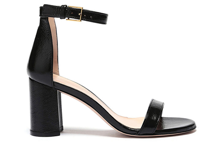 SW Модные сандалии на массивном каблуке 7,5 см женские черные Stuart Weitzman — фото 3
