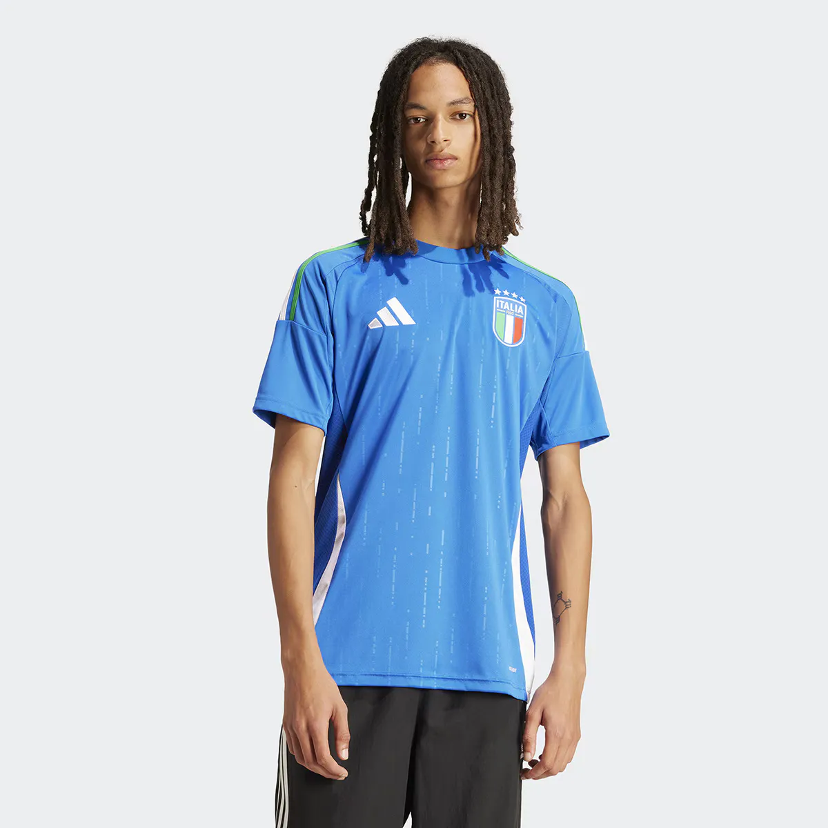 

Мужская Италия 2024 1-й комплект футболка Adidas, синий
