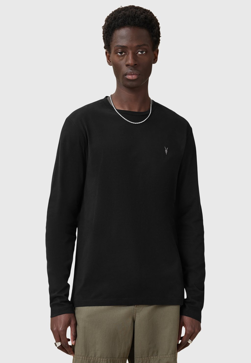 

Лонгслив BRACE CREW AllSaints, черный