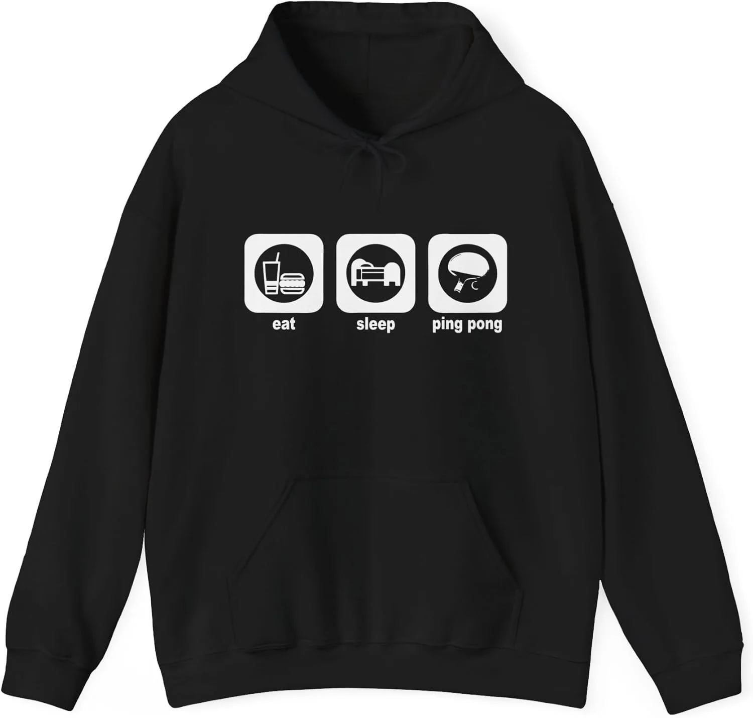Толстовка Eat Sleep Ping Pong Unisex Heavy Blend