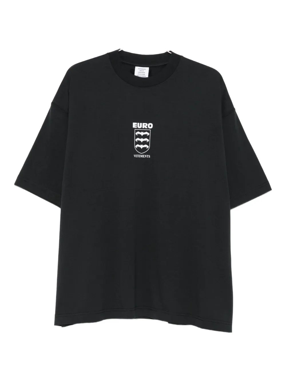 Футболка с логотипом Vetements, черный