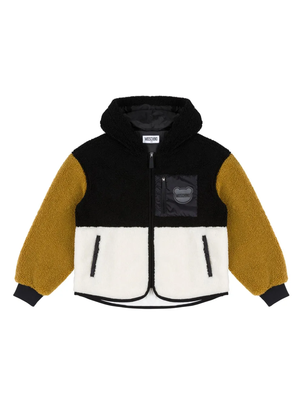 

Куртка с капюшоном и принтом Teddy Bear Moschino Kids, нейтральный