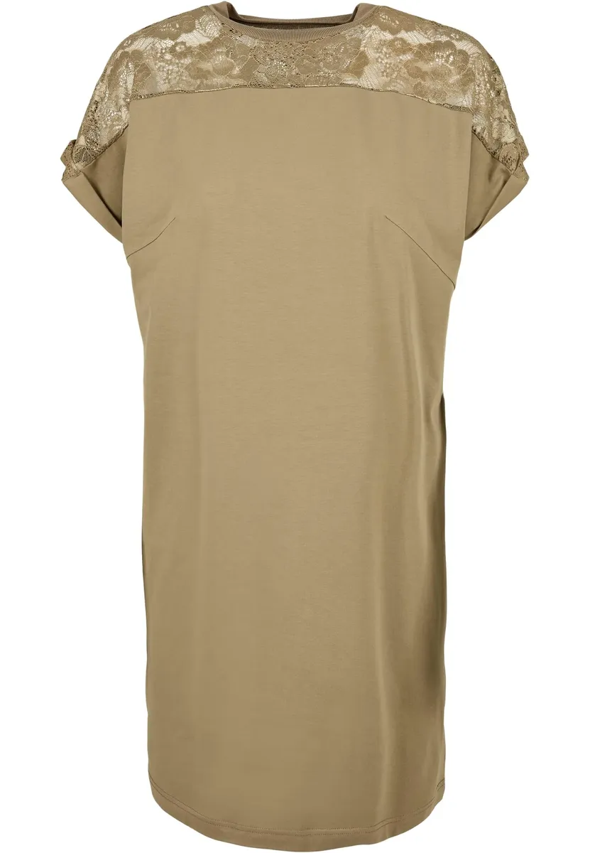 

Платье-рубашка URBAN CLASSICS " Urban Classics Women's Ladies Lace Tee Dress" (1 шт.), хаки