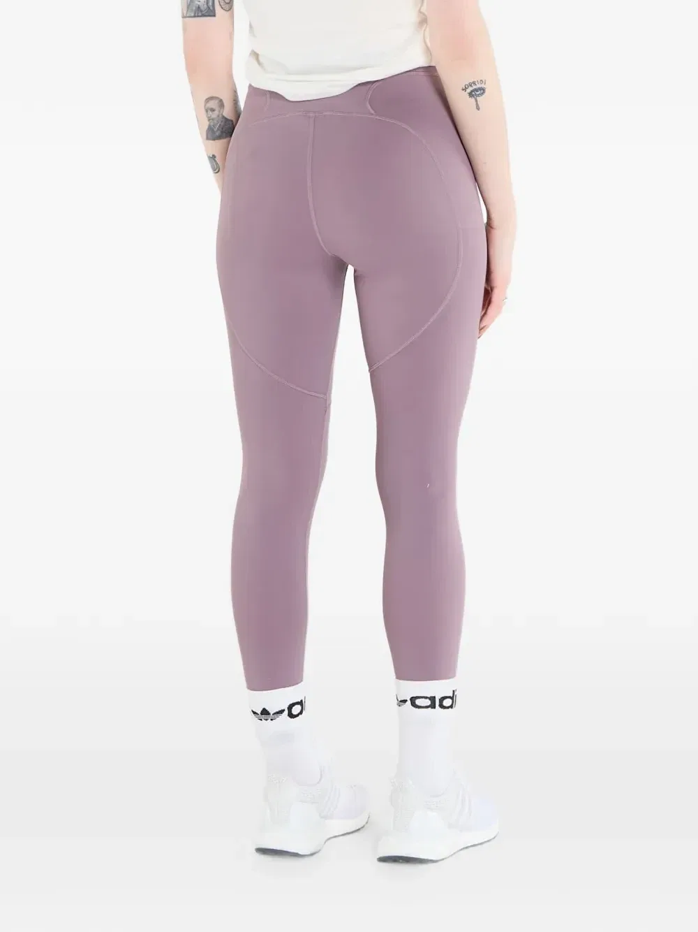 Леггинсы для тренировок X Стелла Маккартни Adidas, фиолетовый — фото 3
