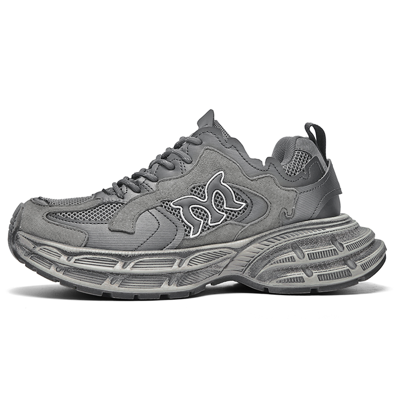 

Masongarments Мужские массивные кроссовки низкие белые с графитово-серым, цвет Gunmetal Gray