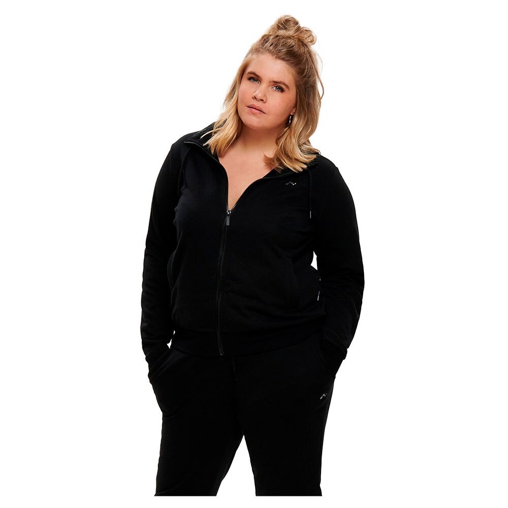 

Толстовка Only Play Elina High Neck Curvy Full Zip, черный