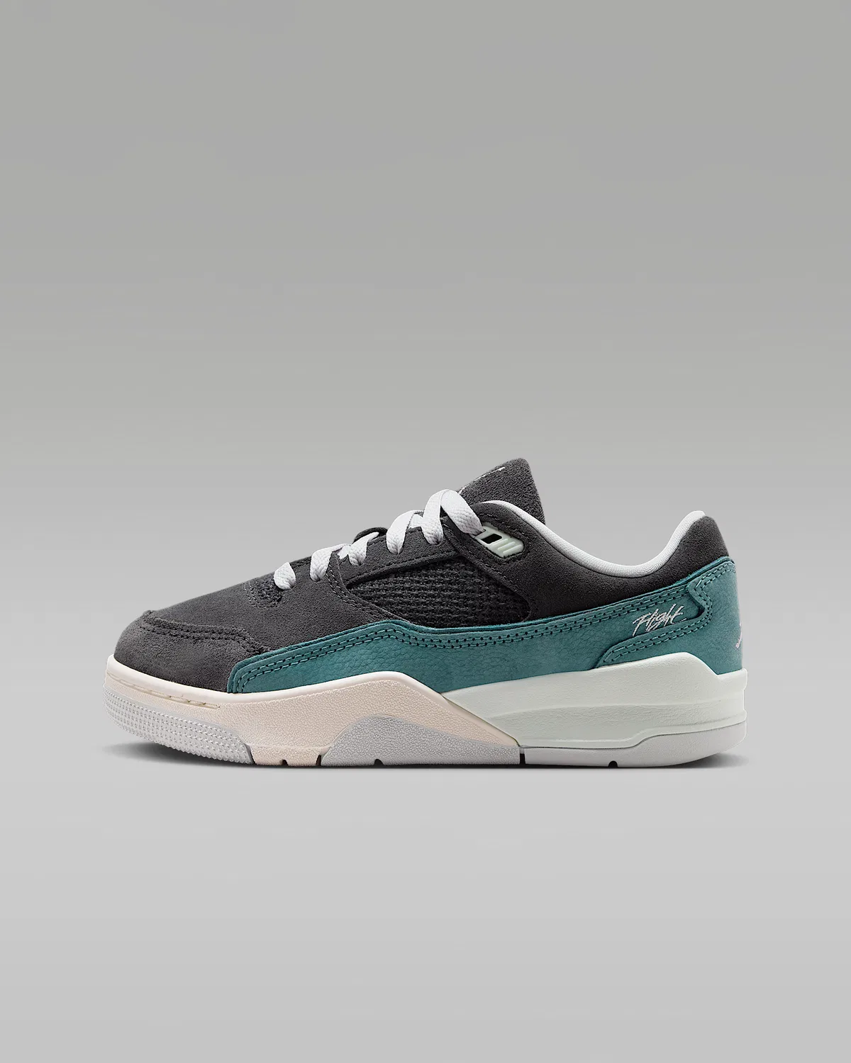 Детские кроссовки Jordan Flight Court, Anthracite/Iced Jade/Iris Whisper/Barely Green