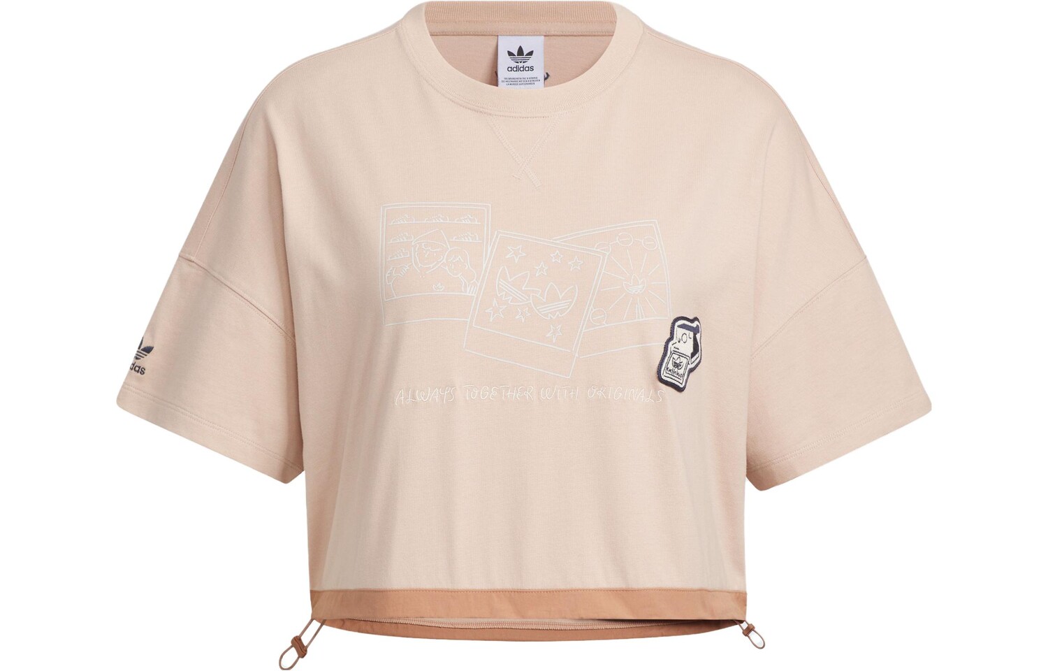 

Футболка Adidas X Yu Nagaba SS23 Co-branded Series женская Pearl Ash Adidas Originals