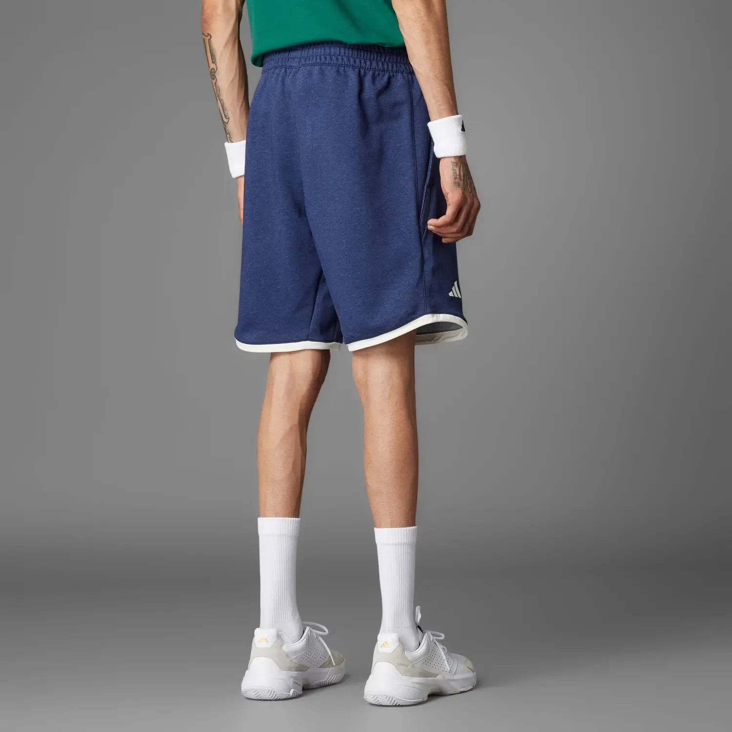 Шорты Free Shipping With AdiClub Heritage Tennis Shorts Adidas, темно-синий — фото 4