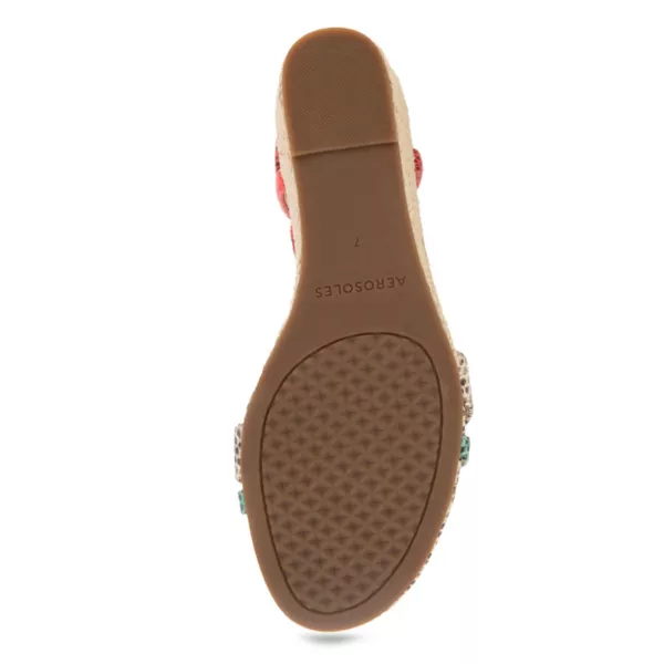 Женские босоножки на танкетке Witt Aerosoles, цвет mint coral snake — фото 3