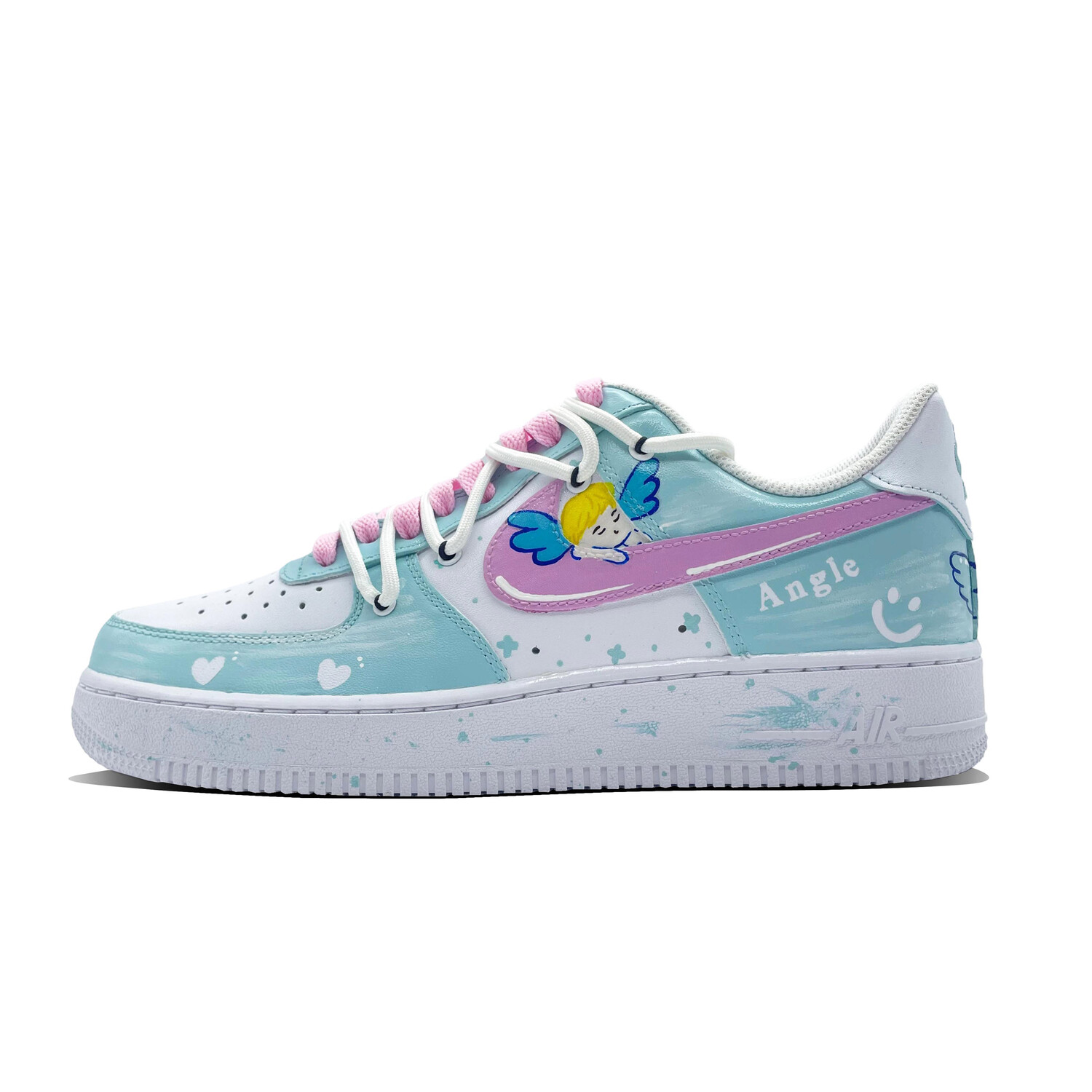

Кроссовки Nike Air Force 1 Skateboarding Shoes Men Low-top Light Blue, голубой, Синий, Кроссовки Nike Air Force 1 Skateboarding Shoes Men Low-top Light Blue, голубой
