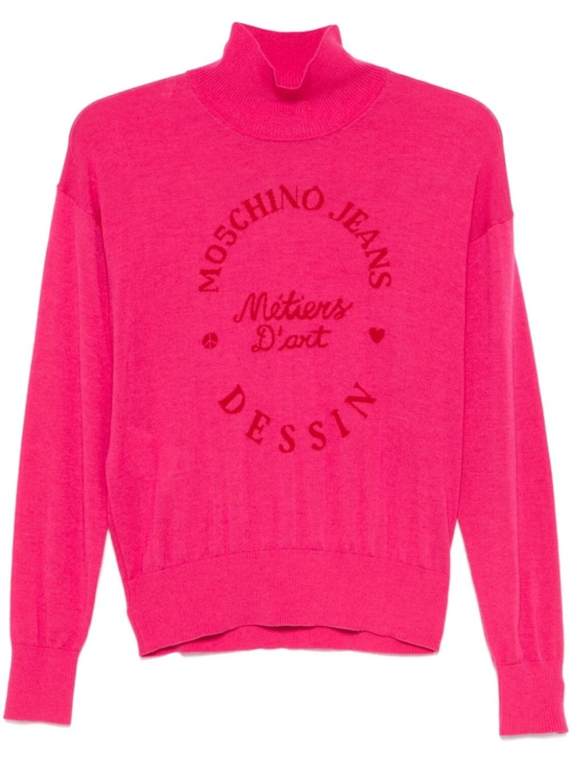 

MOSCHINO JEANS свитер с логотипом, розовый