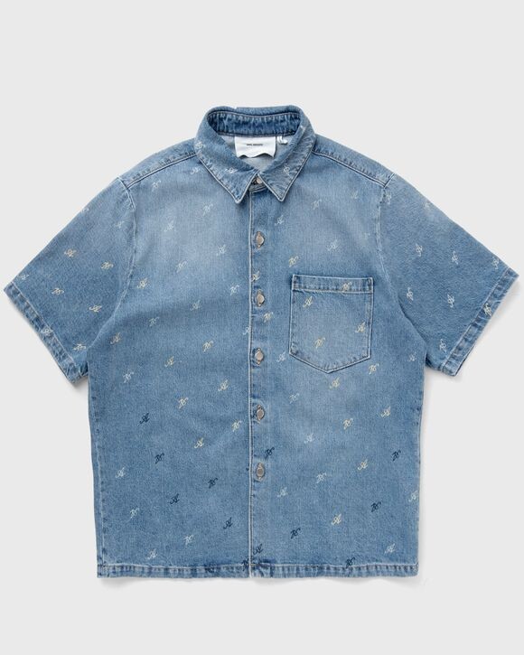 

Рубашка Axel Arigato Miles Shirt, цвет mid blue