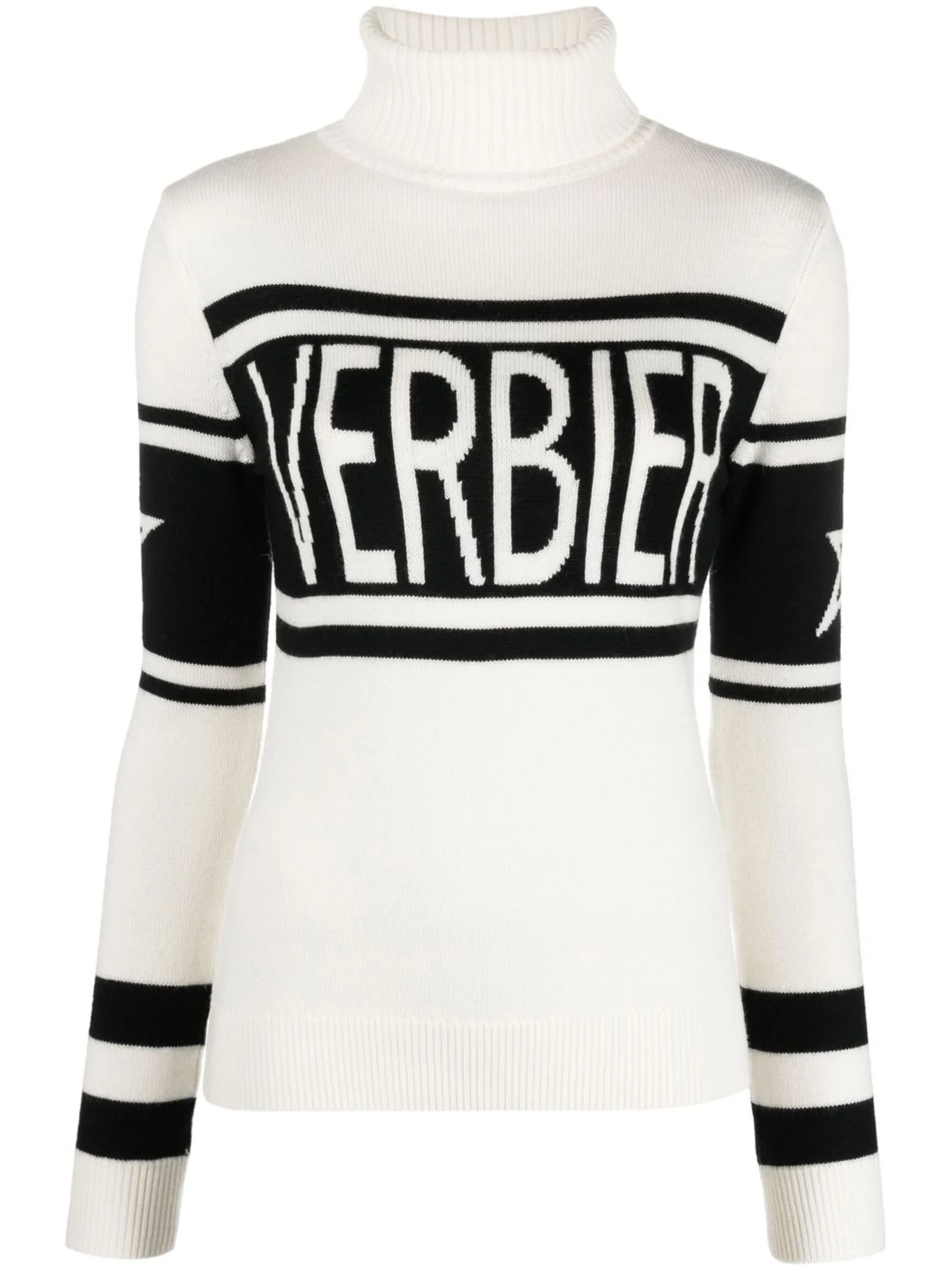 

Джемпер вязки интарсия с высоким воротником Perfect Moment, белый