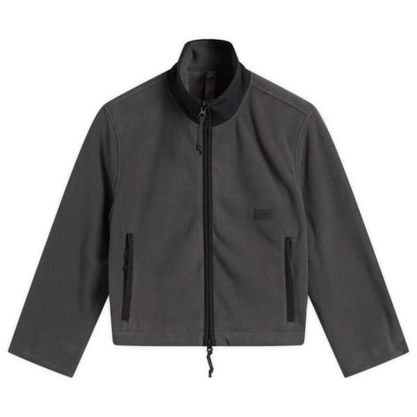 

Флисовая домашняя куртка на молнии, укороченная Skims, Ash