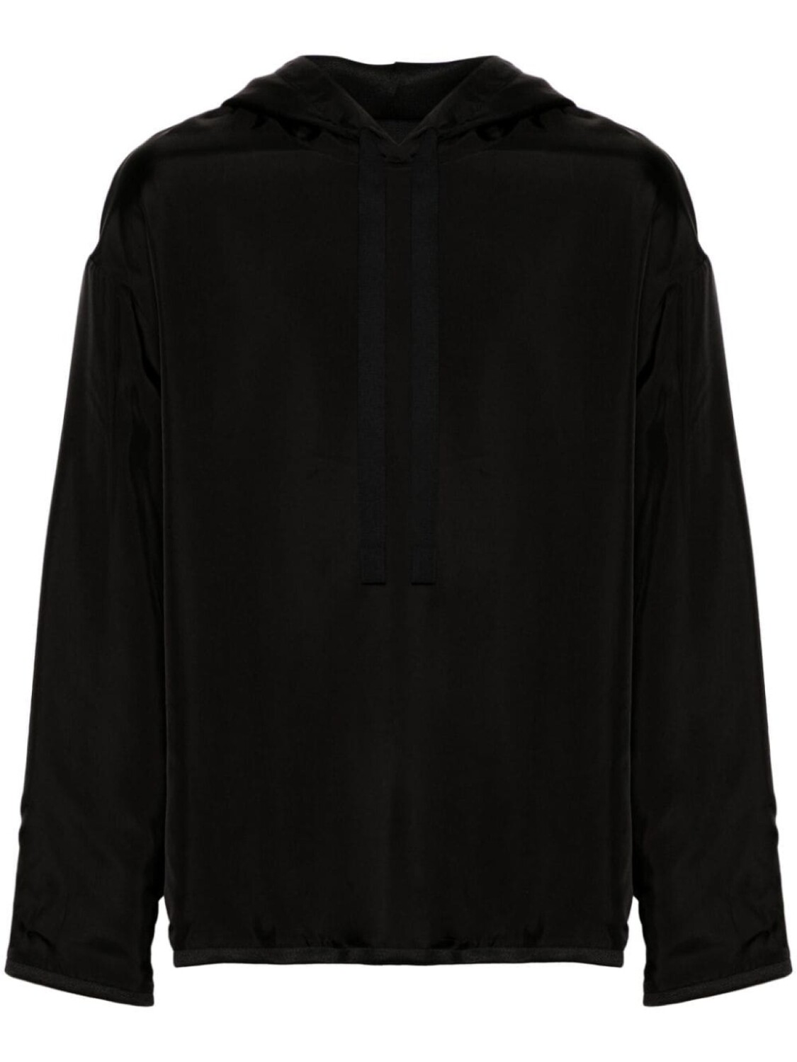 

Jil Sander худи с вышитым логотипом, черный