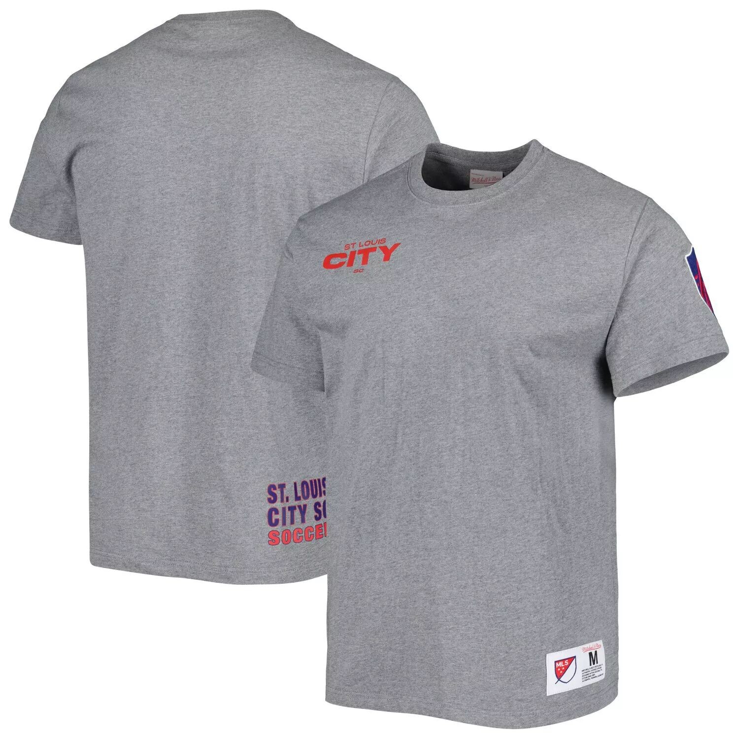 

Мужская футболка Mitchell & Ness Grey St. Louis City SC City