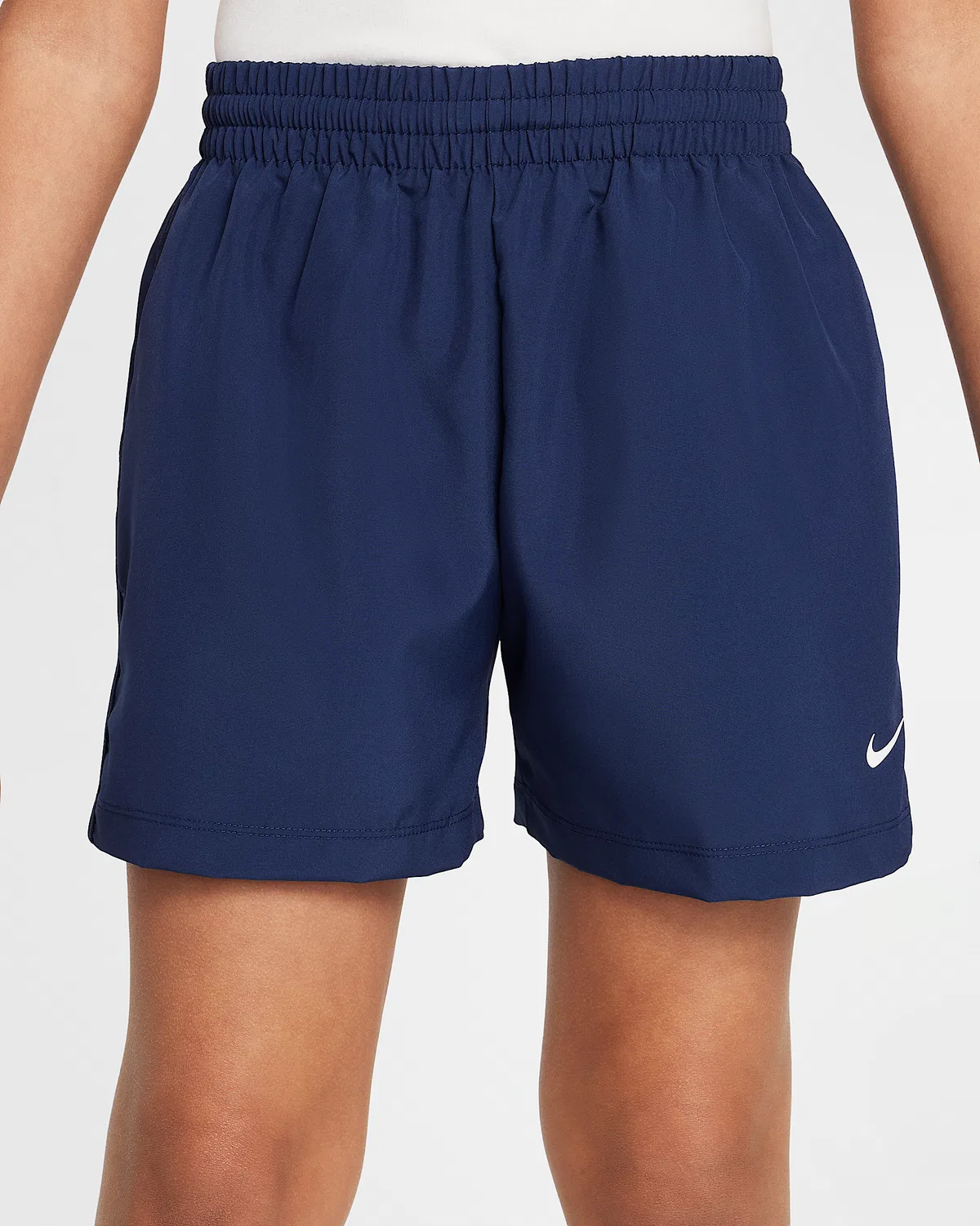 Детские шорты Nike Dri-FIT 4" Woven Shorts Big Kids' Multi, Midnight Navy/White — фото 2