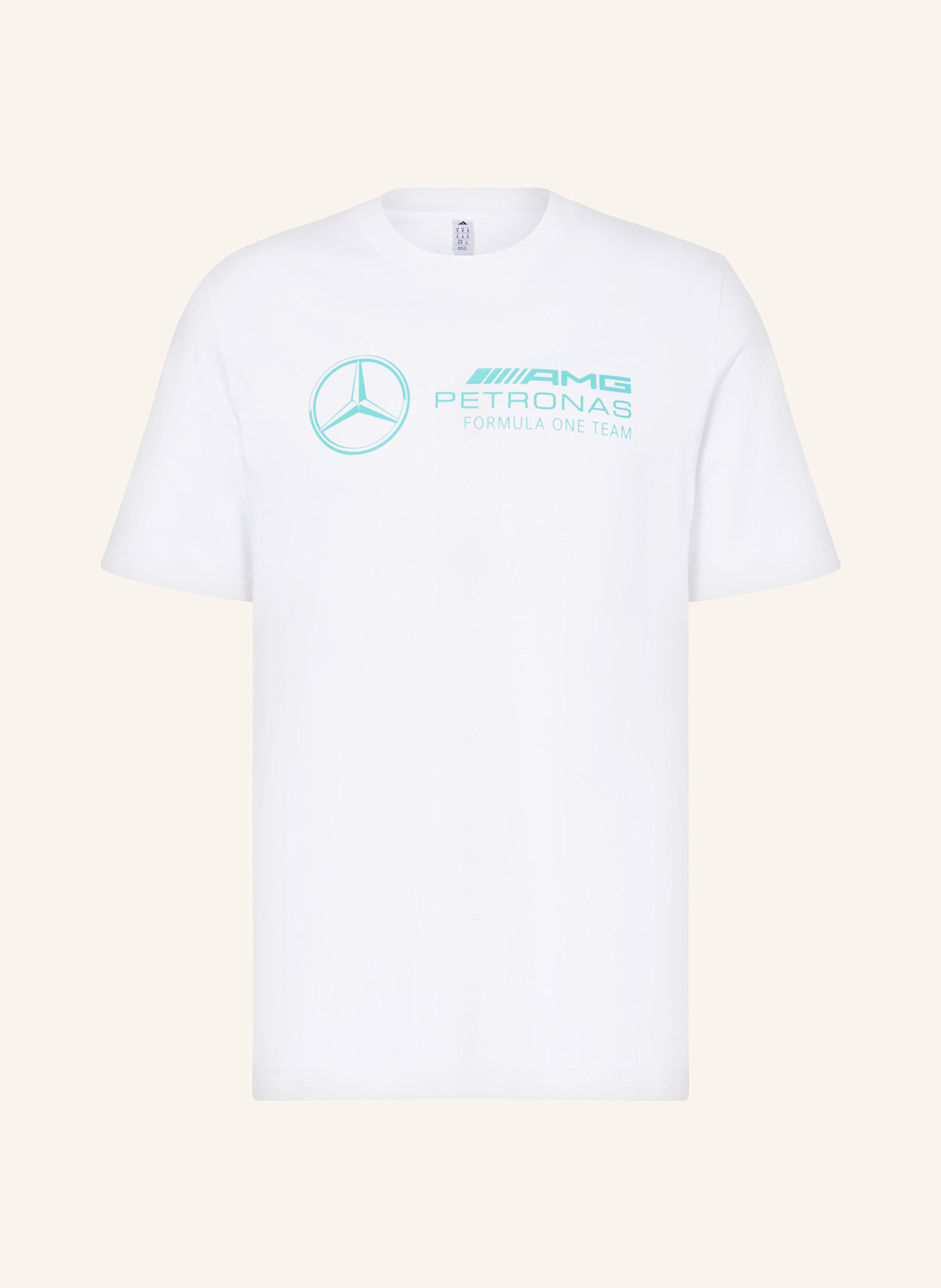 

Футболка мерседес - amg petronas формула один команда днк графика Adidas, белый