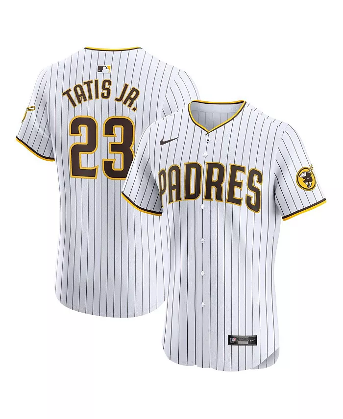 

Мужская домашняя элитная футболка San Diego Padres белого цвета Fernando Tatis Jr Nike