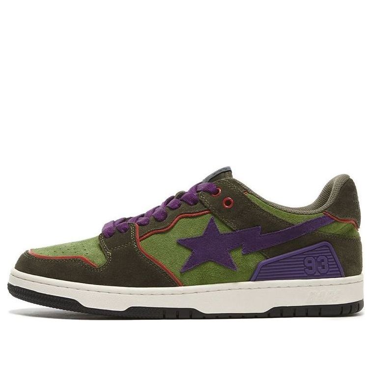 

Кроссовки A Bathing Ape Bape sta Sk8 'Green Dark Purple', зеленый