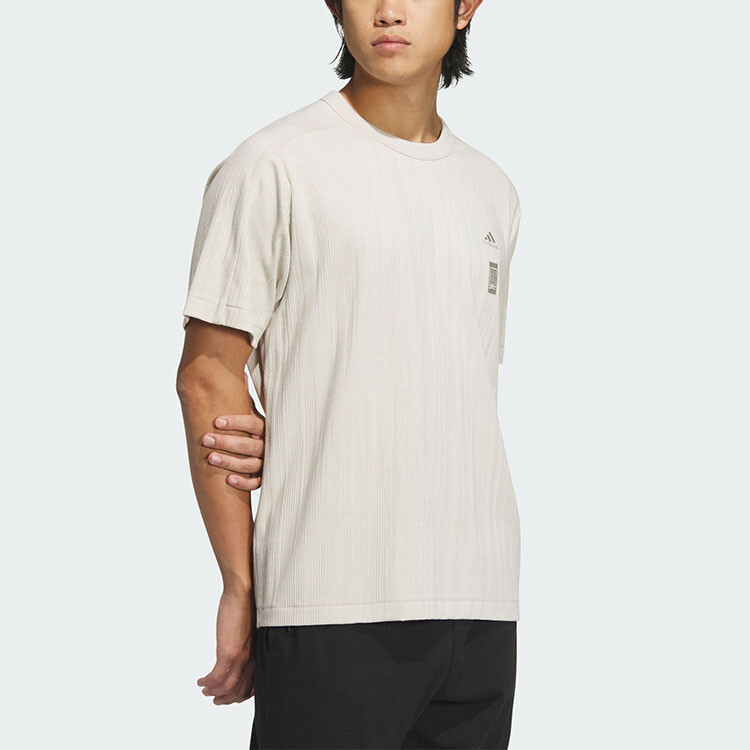 Футболка серии Wuji мужская светло-коричневая Adidas, коричневый — фото 3