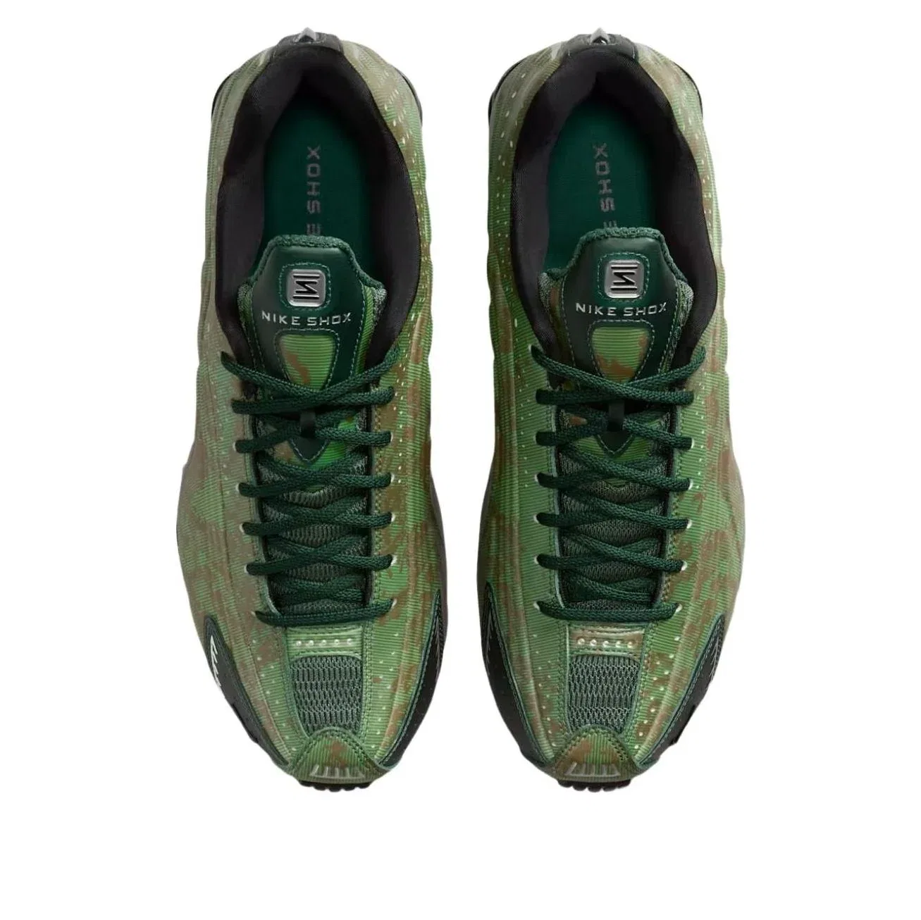 Кроссовки Nike Shox R4 'Noble Green Team Kelly Green' IQ0636-300, зеленый — фото 3