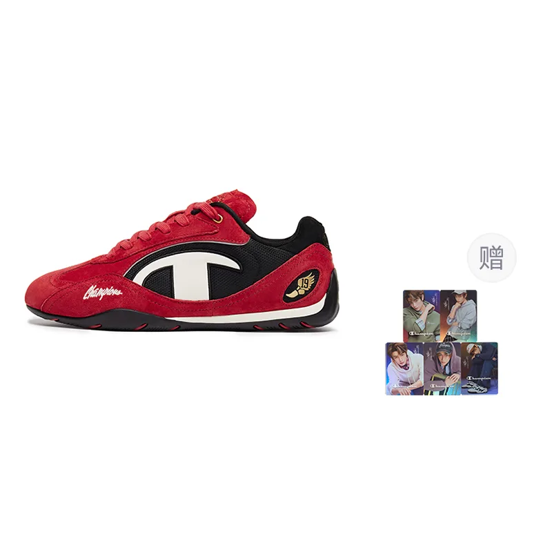 Champion Кроссовки мужские casual низкие racing textile, synthetic leather support aurora red black — фото 3