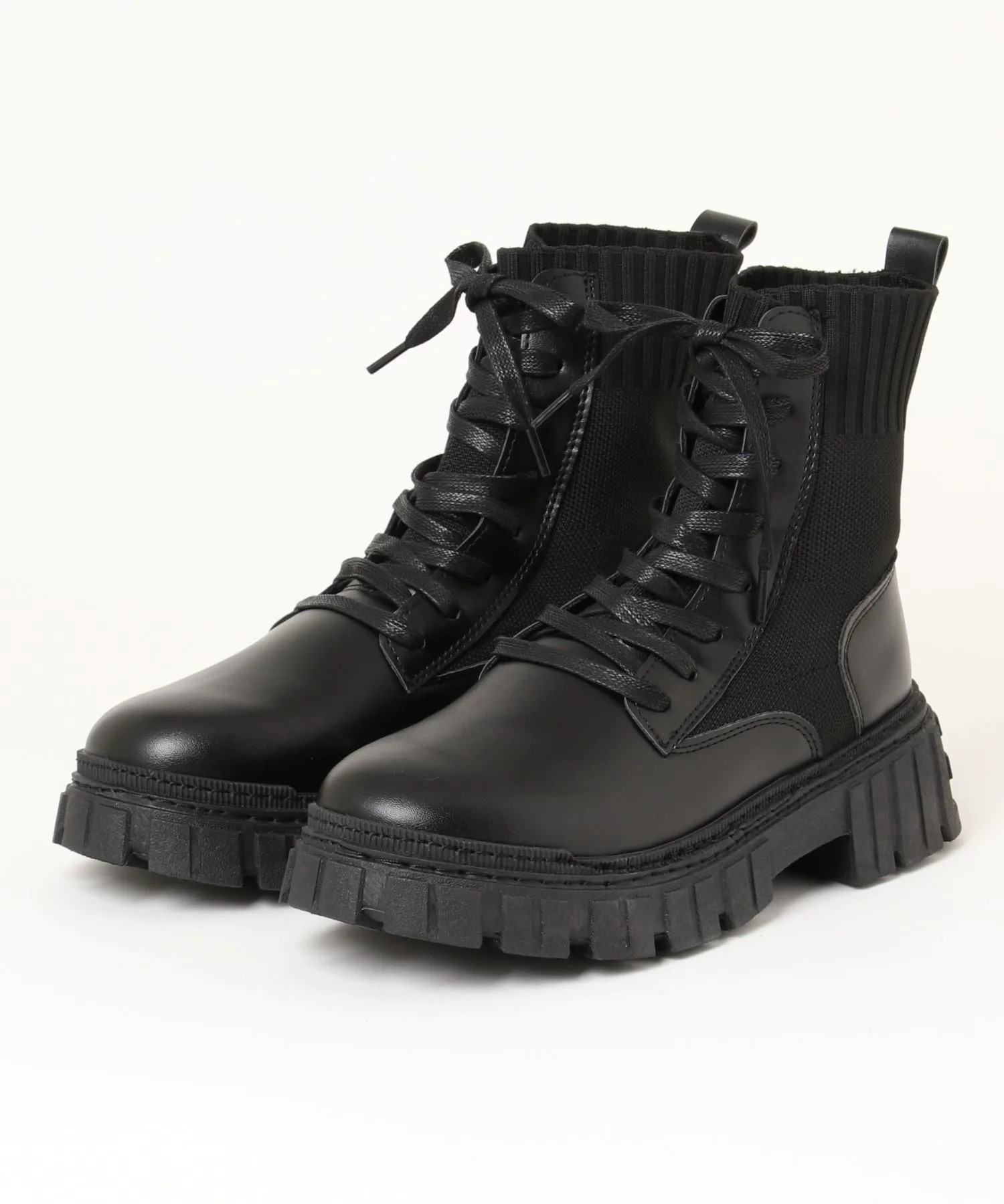 Ботинки-носки на шнуровке на платформе, кроссовки-ботинки Aimoha Mens, Black and other colors