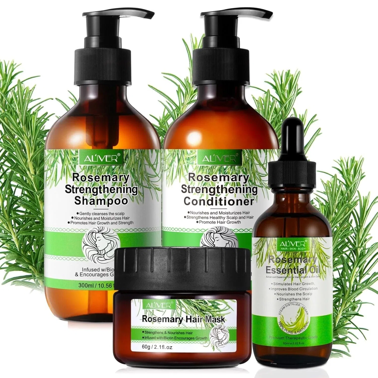 Набор для ухода за волосами с розмарином Set2 от P-Beauty P-Beauty Cosmetic Accessories, Set 2
