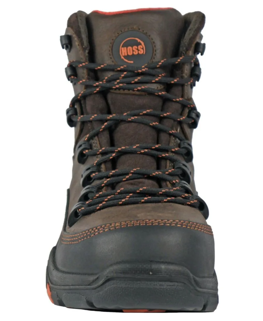 Мужские водонепроницаемые рабочие ботинки Traverse с композитным носком Hoss Boot Company, коричневый — фото 4