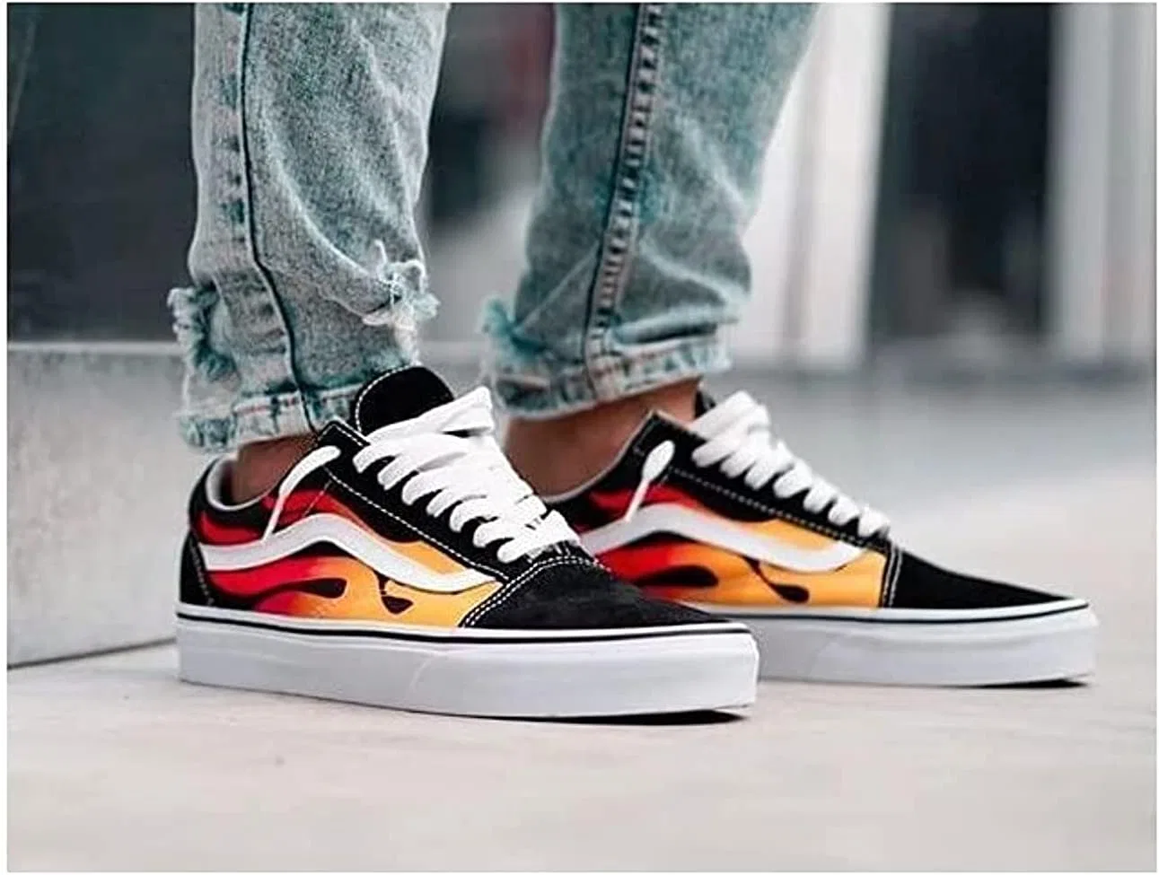 Кроссовки Vans Unisex VN0A38G1PHN1-060, Flame Black — фото 2