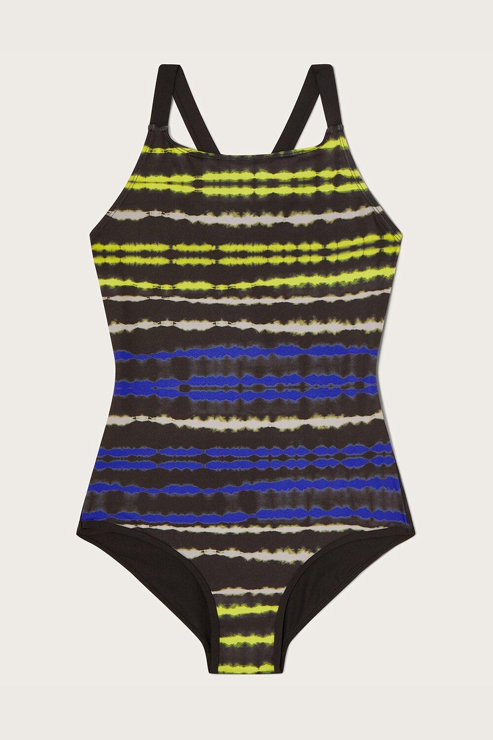 

Купальник с бретелями Electric Tie Dye Monsoon, черный