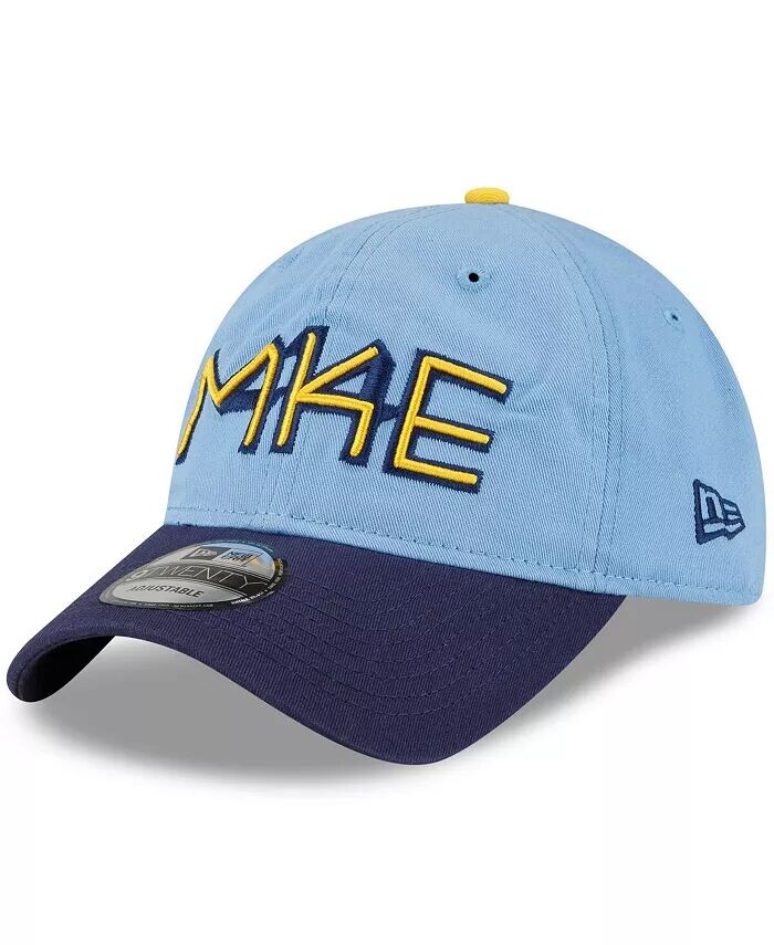 

Мужская темно-синяя регулируемая кепка Milwaukee Brewers City Connect 9TWENTY New Era