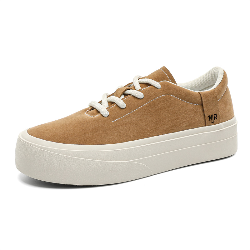 

NANJIREN Абразивостойкие легкие дышащие низкие скейтерские кроссовки с эффектом увеличения роста мужские Camel, цвет Camel