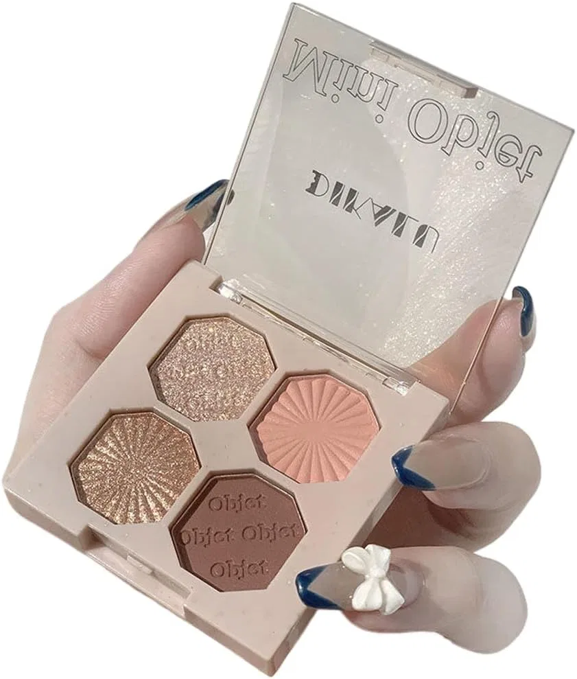 Тени для век 4 цвета, перламутровые, матовые, No brand, 05#