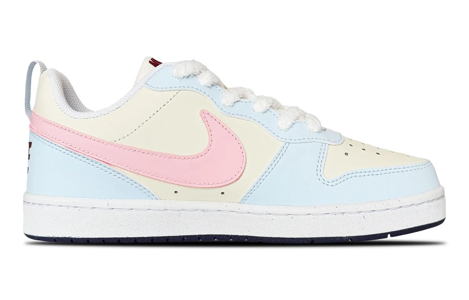 Nike Кроссовки для скейтбординга Court Borough Rainbow Pony из синтетической кожи, противоскользящие, низкие, детские, синие, унисекс — фото 4