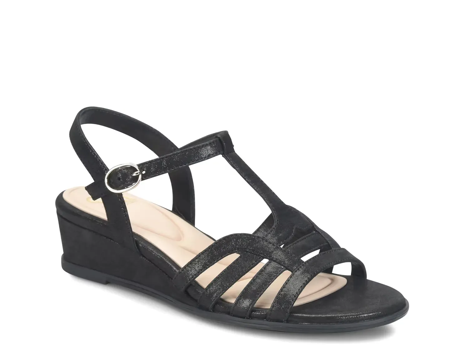 Асимметричные босоножки Scarlet Wedge Sofft, Black