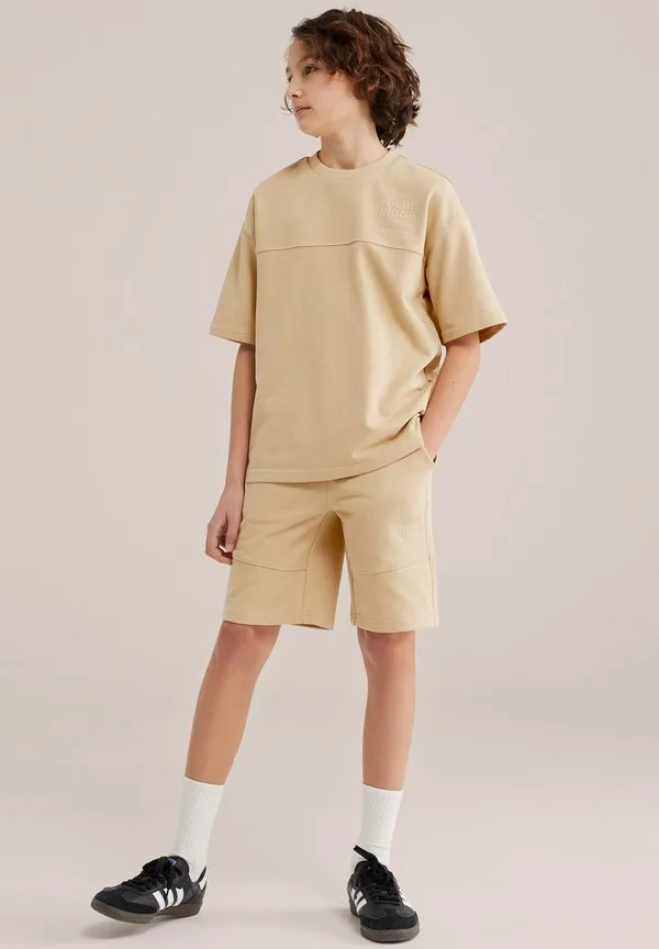 Футболка с принтом «голубой хребет» We Fashion, Beige