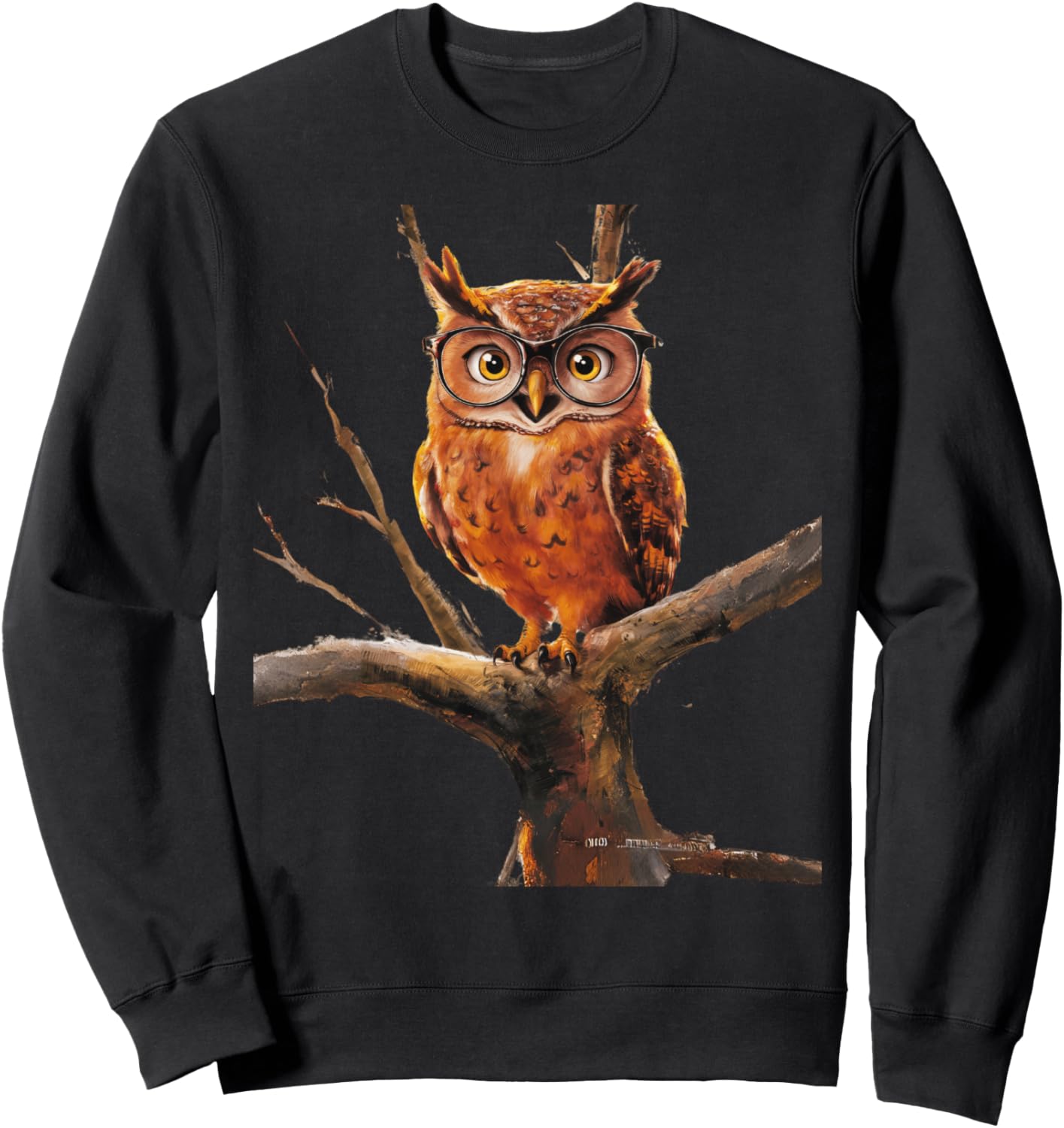 

Толстовка с изображением птицы, совы и разноцветных очков Owlbirdpassion
