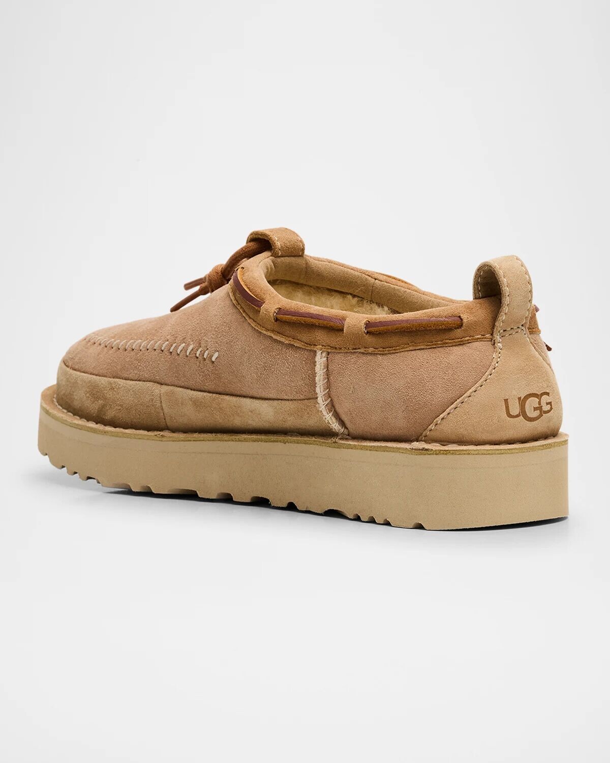 Тапочки Tasman из замши из овчины Ugg, цвет Sand — фото 4