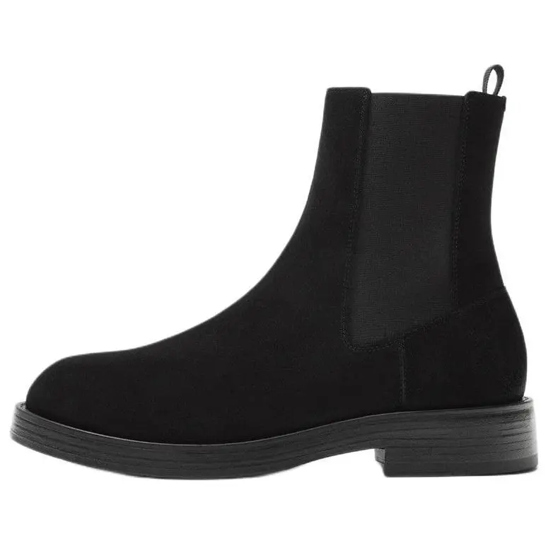 

ZARA Короткие мужские ботинки челси, черные